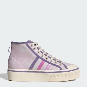 adidas Women's Lavender Pink Platform High-Top Sneakers